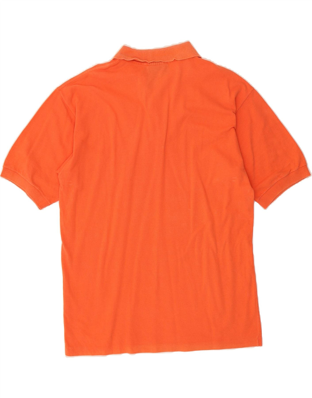 TRUSSARDI JEANS Mens Polo Shirt Large Orange Cotton Vintage Trussardi Jeans and Second-Hand Trussardi Jeans from Messina Hembry 