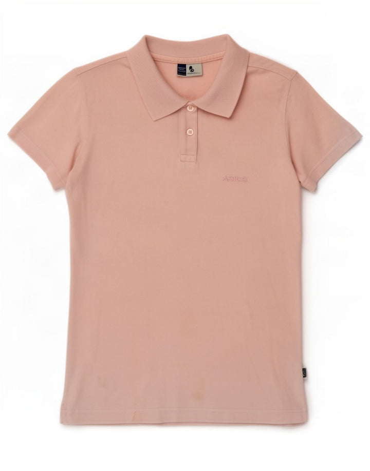 Asics Damen Poloshirt UK 10 Small Rosa Baumwolle