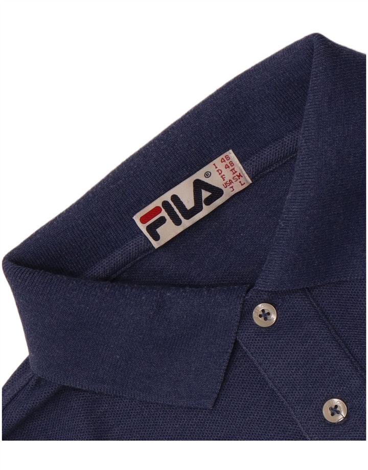 Fila Herren Poloshirt Medium Marineblau