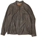 VINTAGE Herren Lederjacke IT 50 Großes braunes Leder