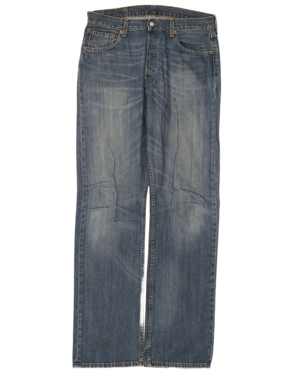 Levi's Herren 501 Straight Jeans W34 L36 Blaue Baumwolle