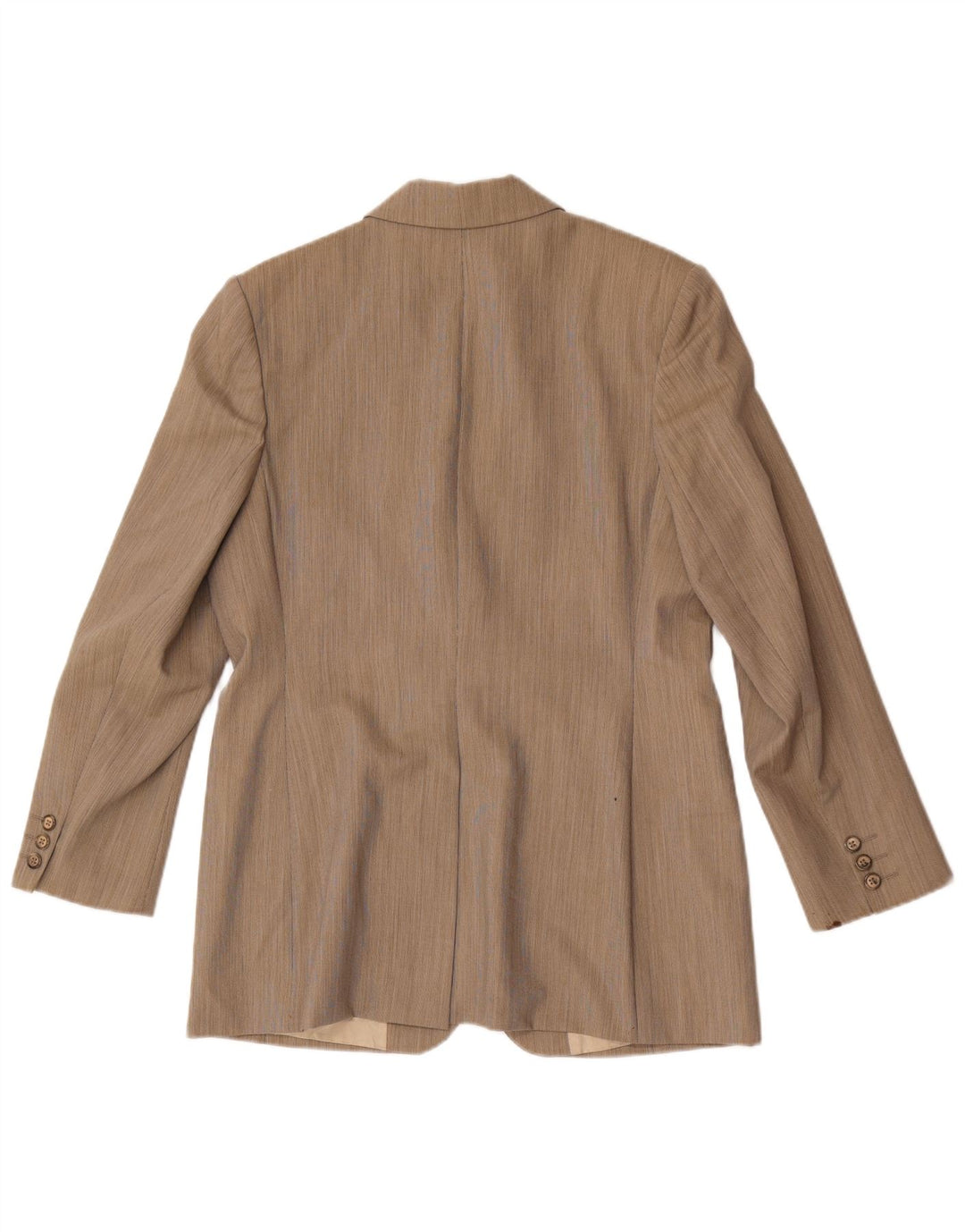 Marks & Spencer Damen 1-Knopf-Blazerjacke UK 14 Große braune Schurwolle