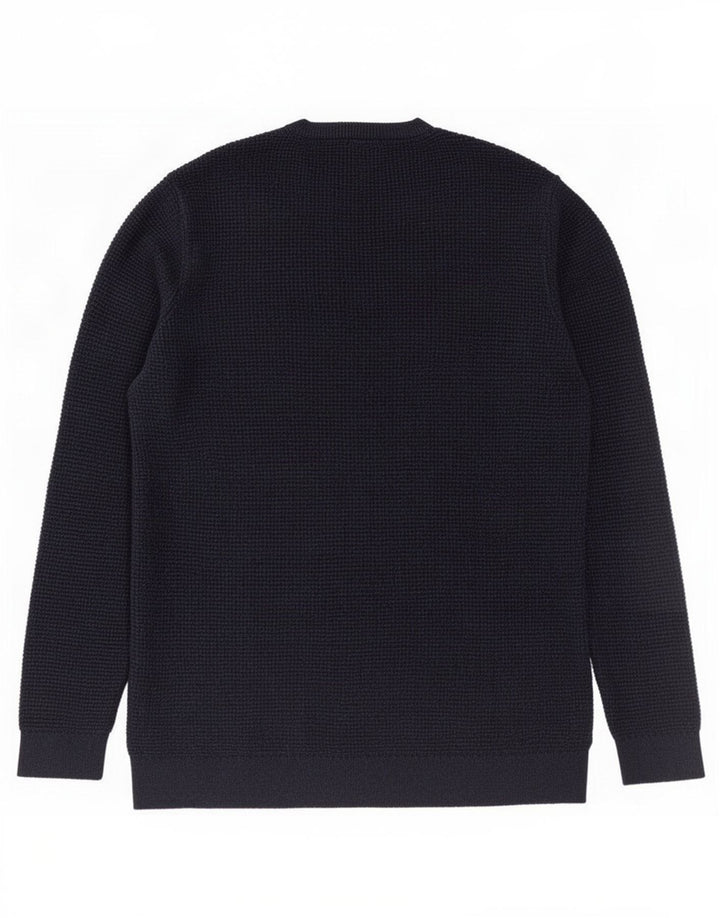 Zara Herren-Pullover mit Rundhalsausschnitt, mittelgroß, Marineblau