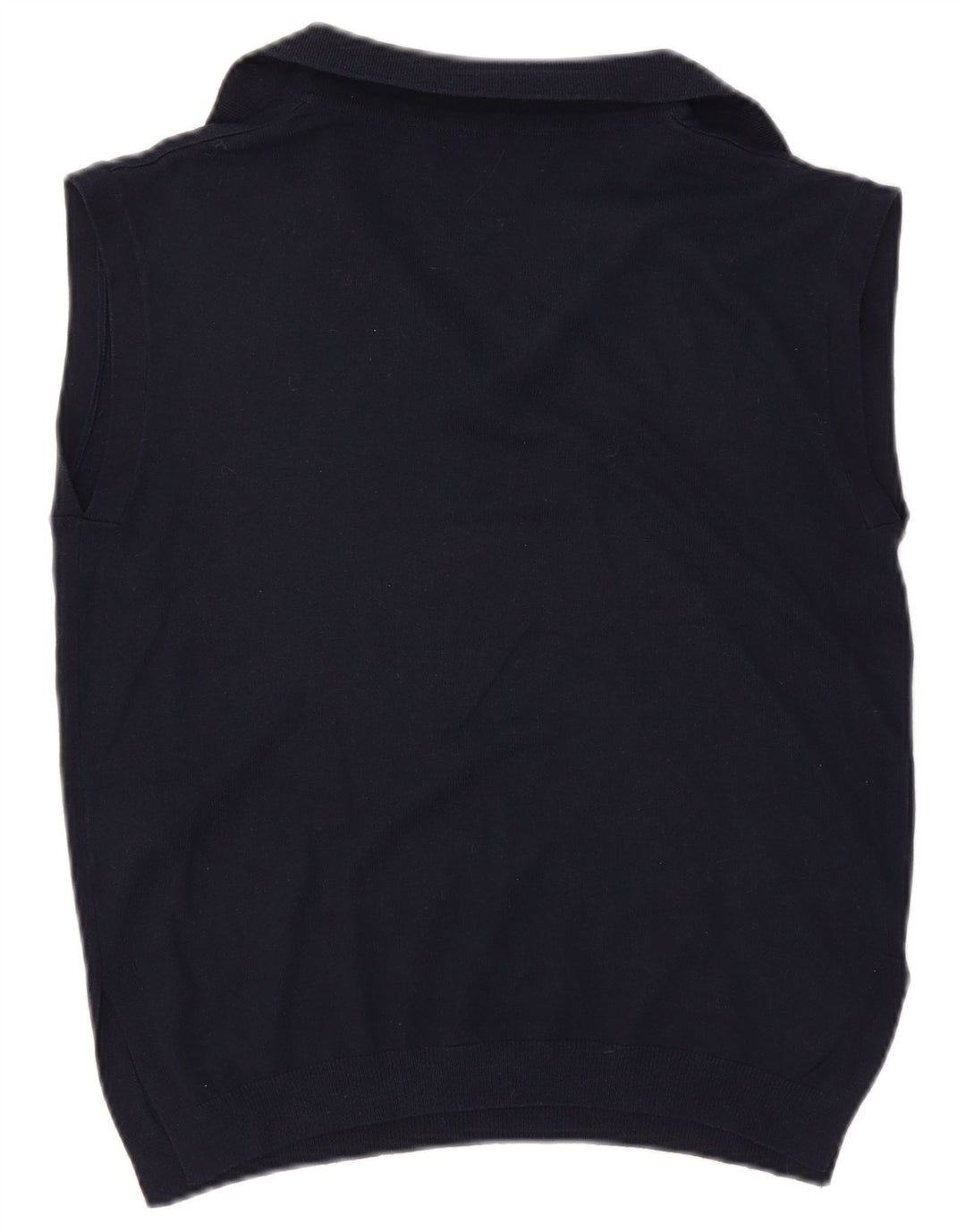 Marks & Spencer Damen Weste Tank Top UK 10 Small Marineblau Polyester