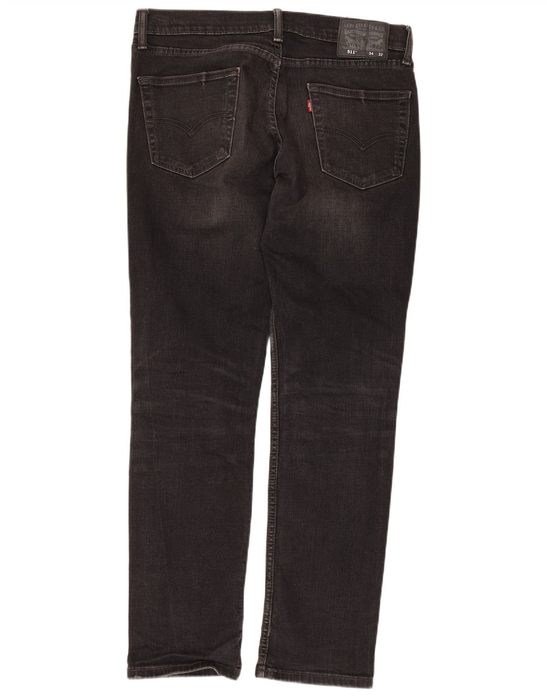 Levi's Herren 511 Slim Jeans W34 L32 Schwarze Baumwolle