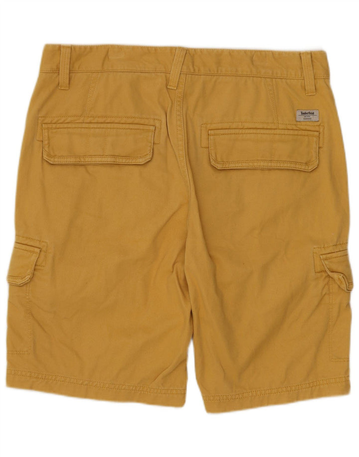 TIMBERLAND Herren Cargoshorts W30 mittelgelbe Baumwolle