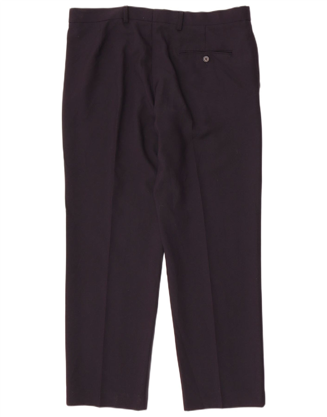 Marks & Spencer Herren-Anzughose mit normaler Passform, W36 L29, marineblaues Polyester