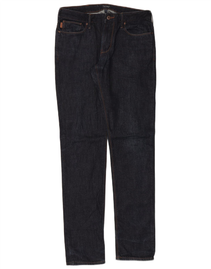 Armani Damen Slim Jeans W31 L34 Marineblaue Baumwolle