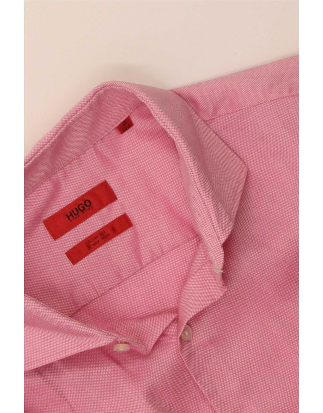Hugo Boss Herren Slim Fit Hemd Größe 39 15 1/2 Mittelrosa