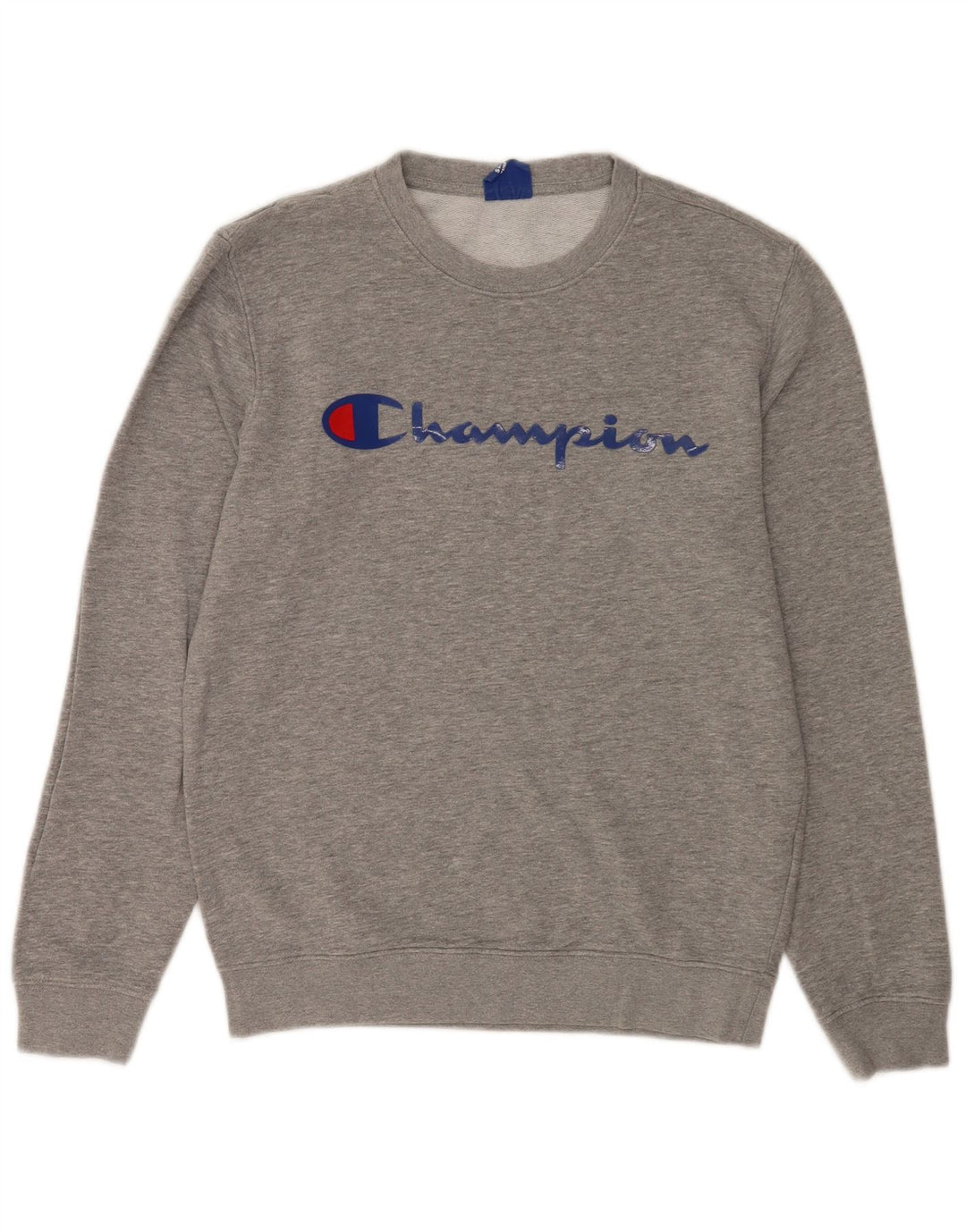Champion Herren-Sweatshirt mit Grafik, klein, grau meliert, Baumwolle