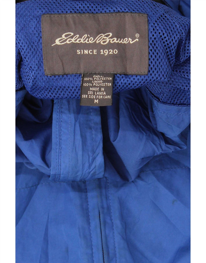 Eddie Bauer Herren-Regenjacke mit Kapuze, UK 38, Mittelblau, Polyester