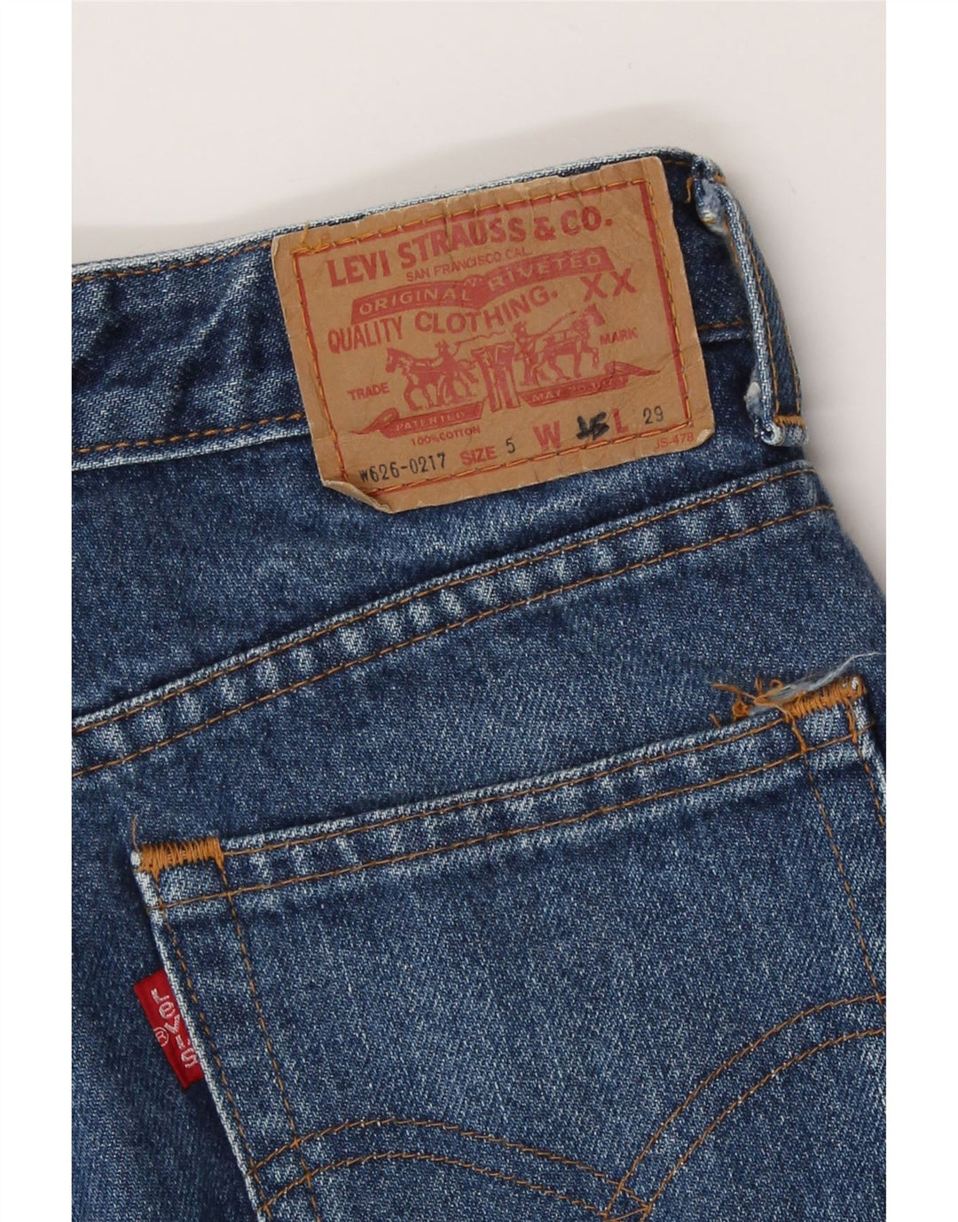 Levi's Damen-Jeans mit hoher Taille, W25, L29, Blau
