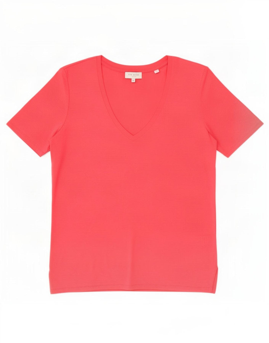 Ted Baker Damen T-Shirt Top Größe 4 Large Rosa Polyester