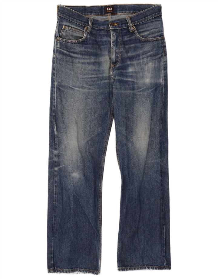 Lee Herren Ranger Bootcut Jeans W34 L30 Blaue Baumwolle