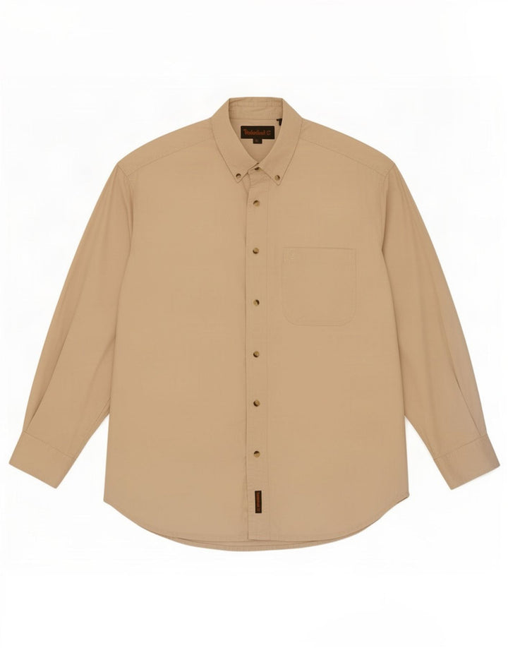 Timberland Herrenhemd Große Beige Baumwolle