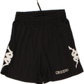 KAPPA Boys Graphic Sport Shorts 9-10 Years Black Vintage Kappa and Second-Hand Kappa from Messina Hembry 
