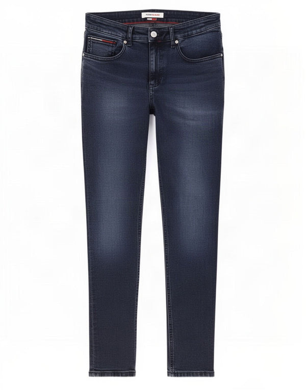 Tommy Hilfiger Damen Skinny Jeans W32 L30 Blaue Baumwolle