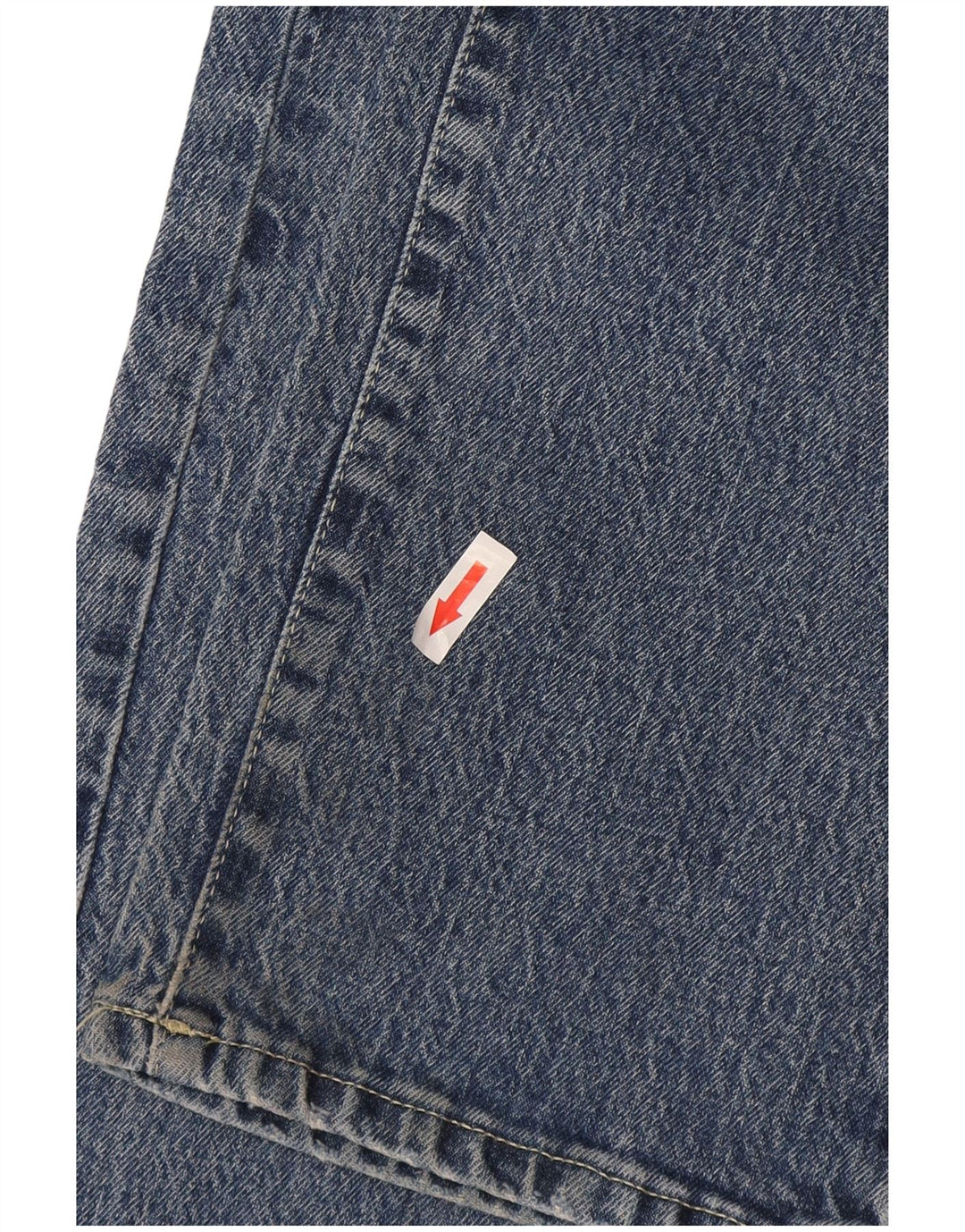 Guess Damen Straight Jeans W24 L29 Blaue Baumwolle
