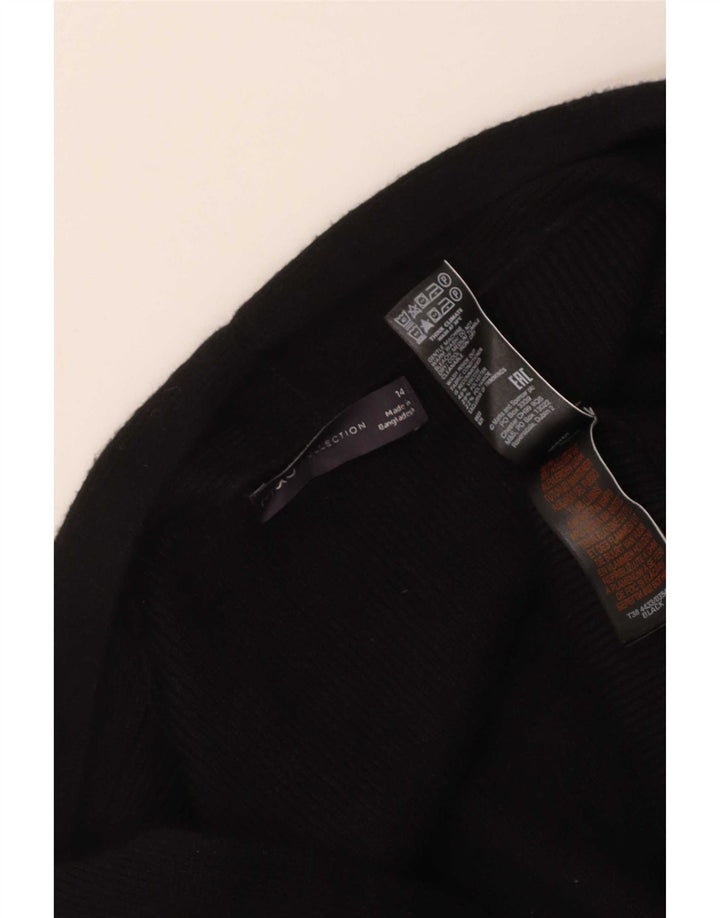 Marks & Spencer Damen Longline Open Cardigan Pullover UK 14 Medium Schwarz
