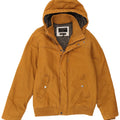 Quiksilver Herren-Bomberjacke mit Kapuze, UK 36, Größe S, Beige, Baumwolle