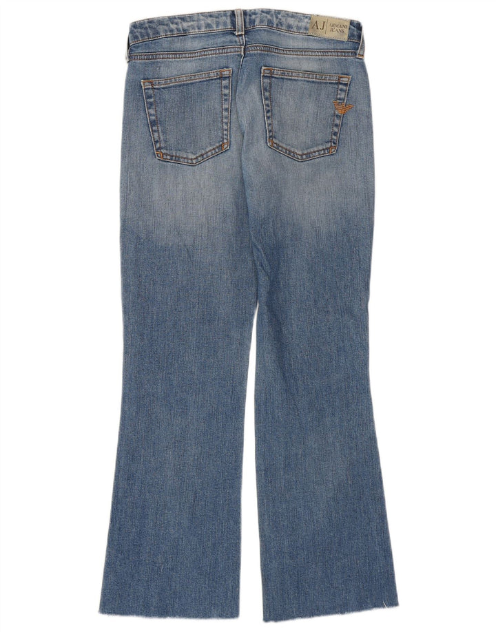 Armani Damen Schlagjeans W26 L27 Blaue Baumwolle