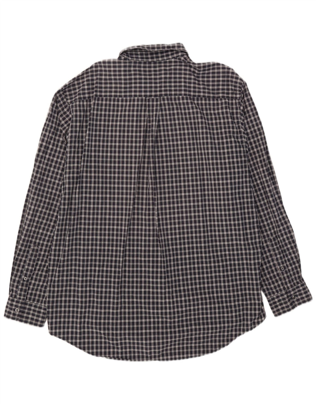 Nautica Herrenhemd XL, marineblau, kariert, Baumwolle