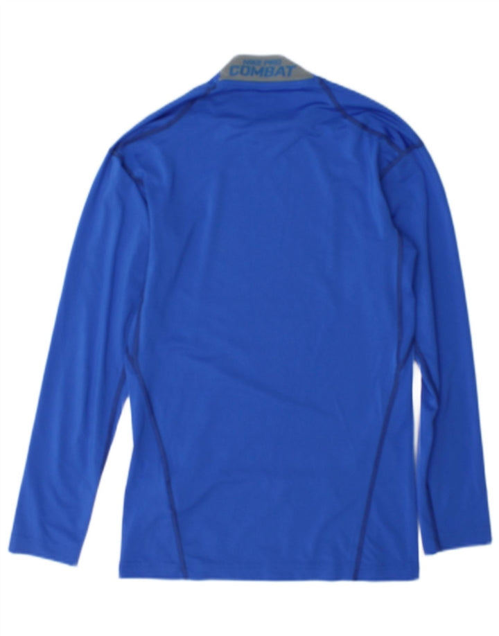 Nike Herren Dri Fit Top Langarm Small Blau Polyester