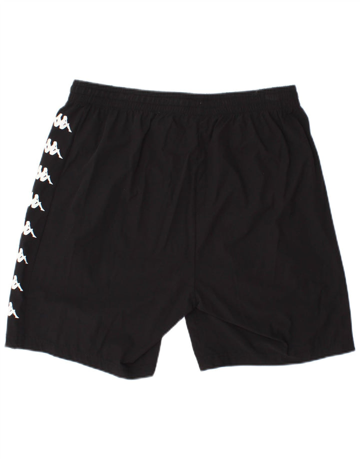 KAPPA Herren Graphic Sport Shorts Large Schwarz Polyester