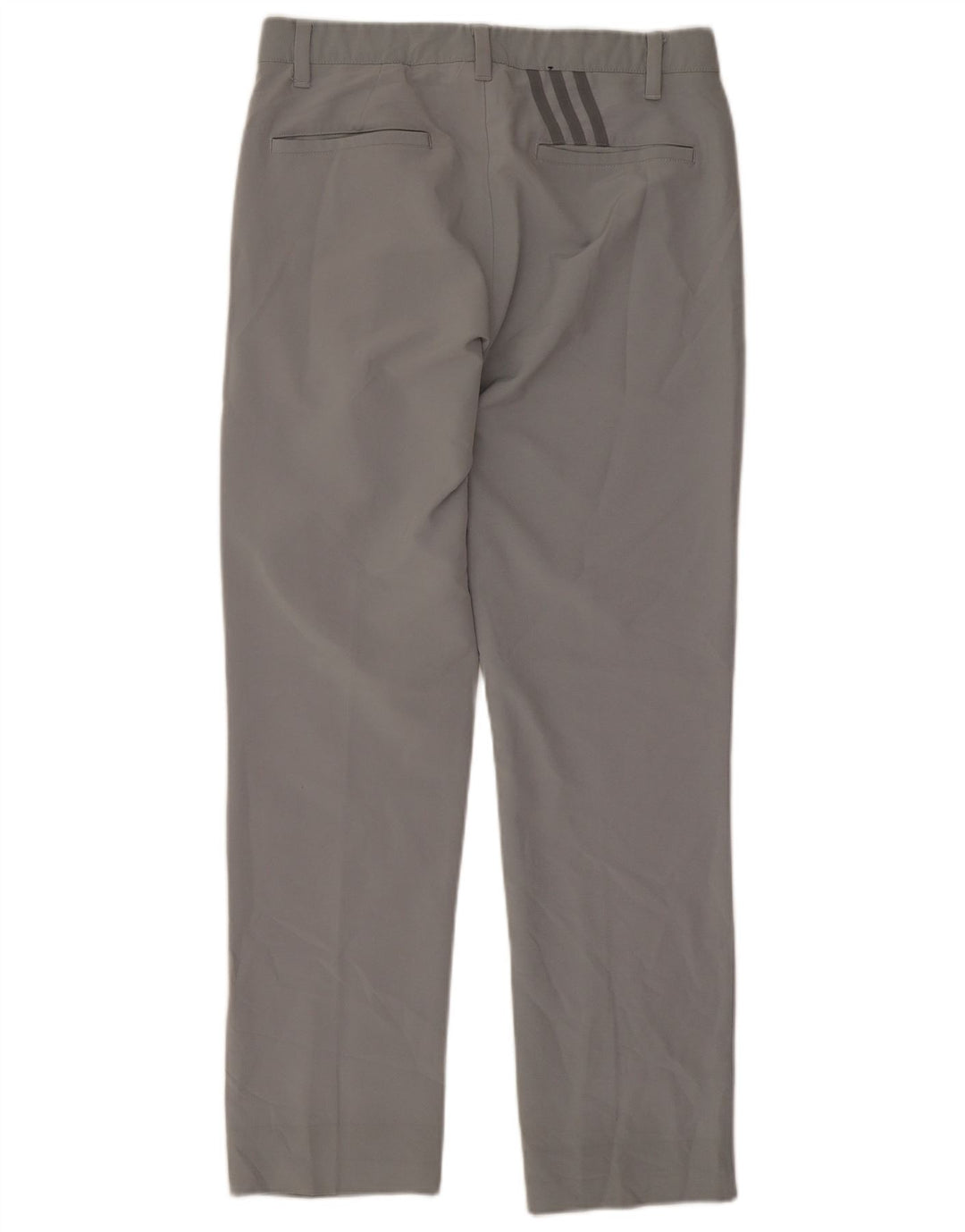 Adidas Herren Straight Chino Hose W30 L28 Grau Polyester