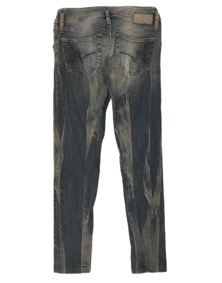 DIESEL Damen Matic Acid Wash Slim Tapered Jeans W29 L29 Blaue Baumwolle