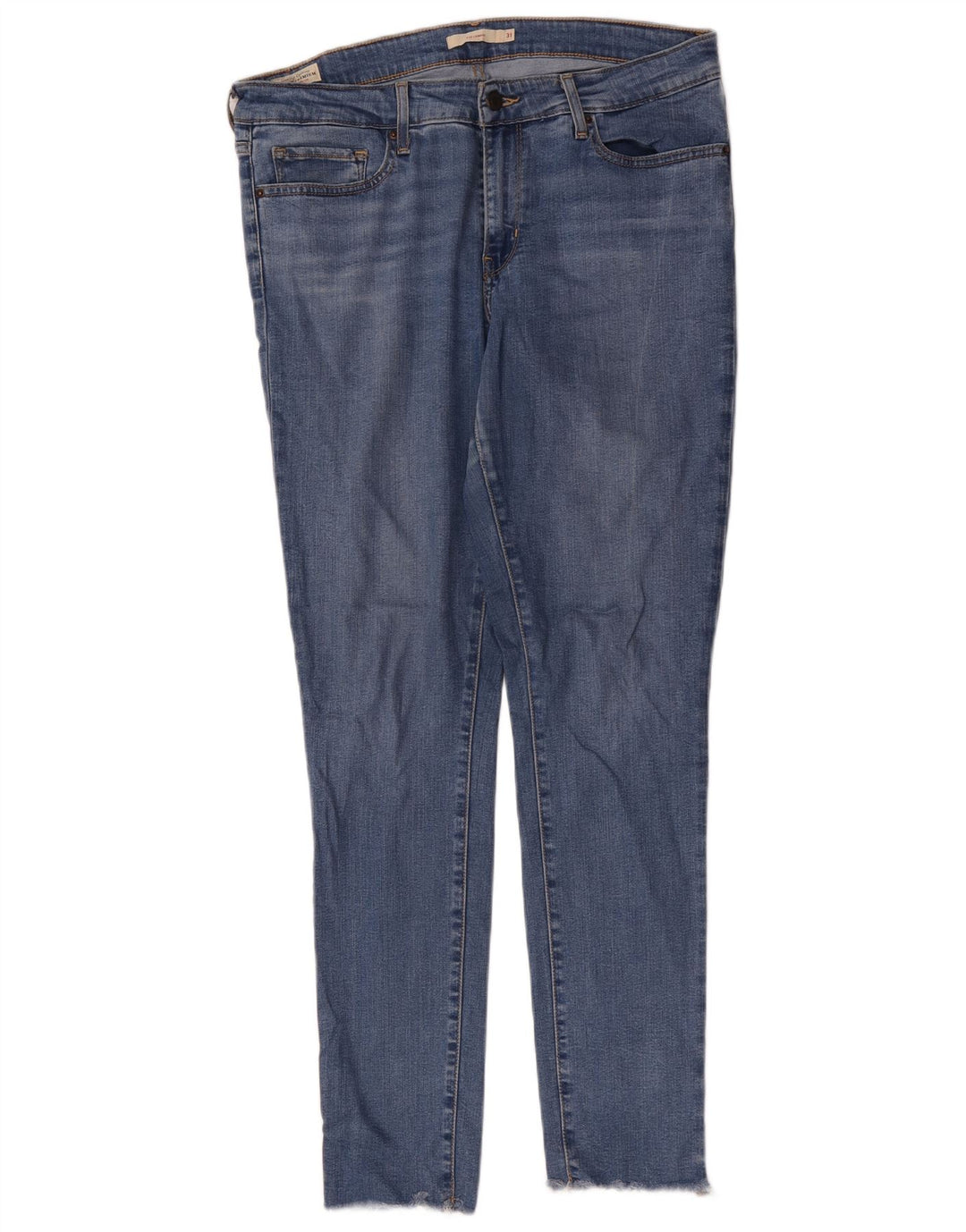 Levi's Damen 711 Skinny Jeans W31 L31 Blaues Lyocell
