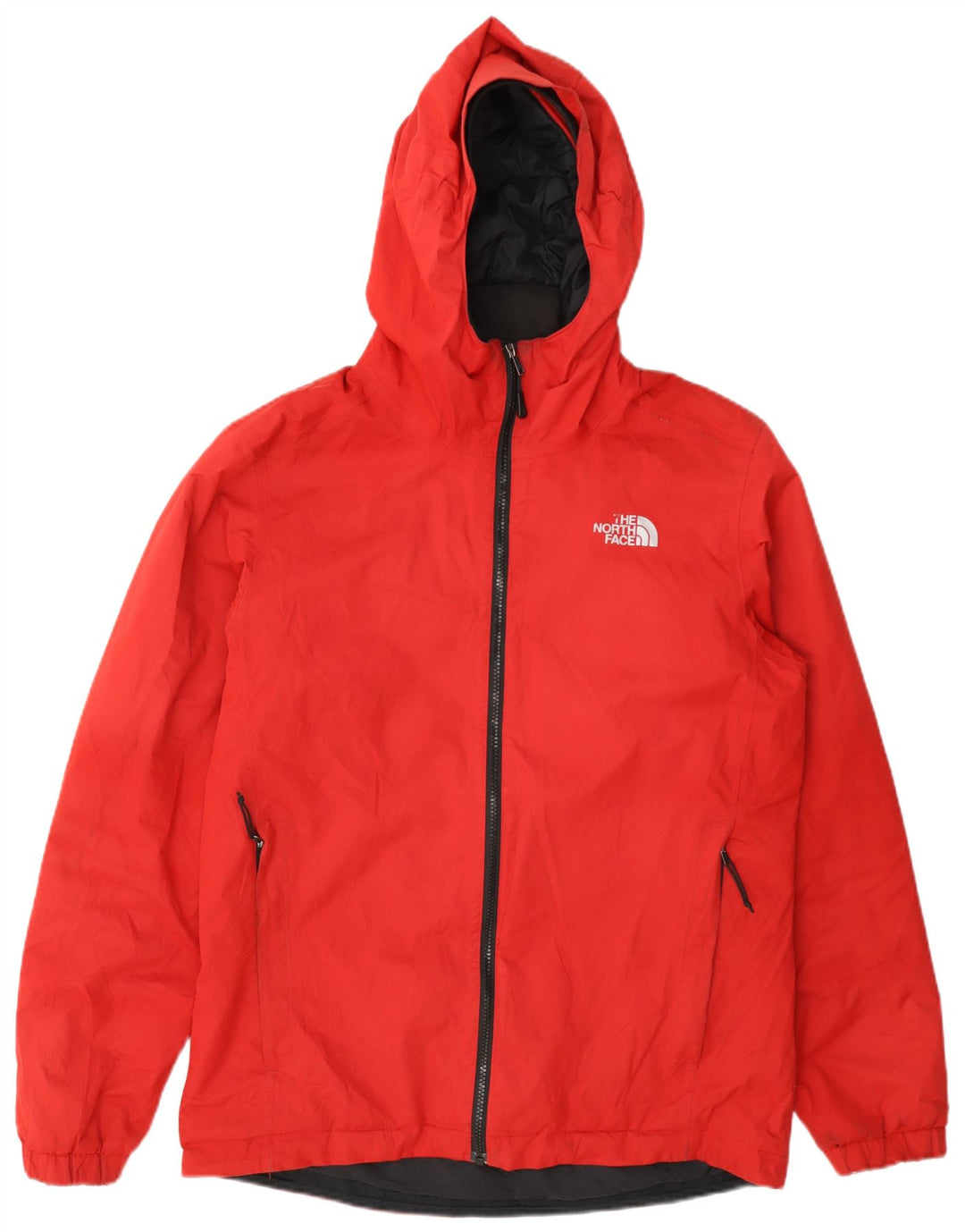 The North Face Herren-Windbreakerjacke mit Kapuze, UK 38, Mittelrot, Polyester