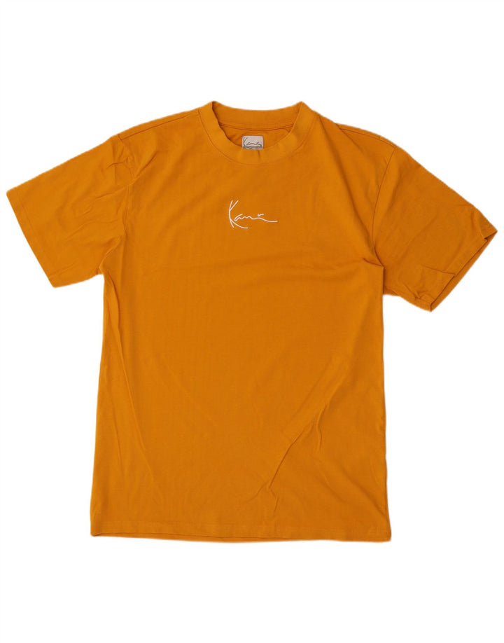 Karl Kani Herren T-Shirt Top Mittelorange Baumwolle
