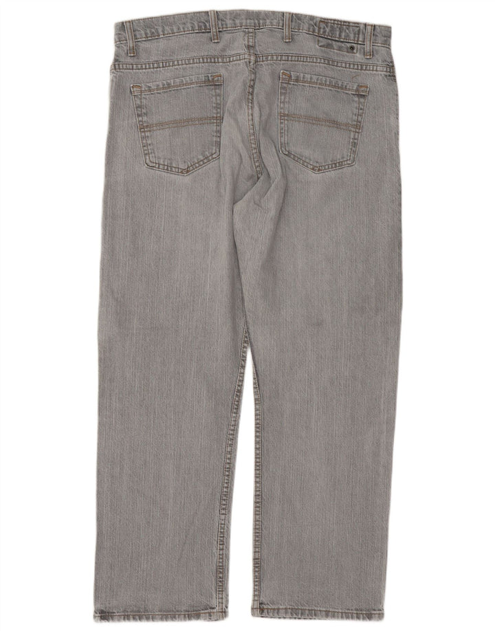 Marks & Spencer Herren Blue Harbor Straight Jeans W38 L29 Graue Baumwolle