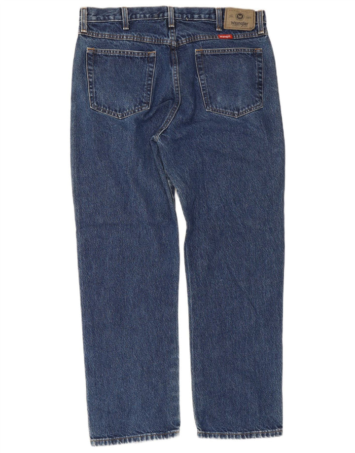 Wrangler Herren Straight Jeans W36 L30 Blaue Baumwolle