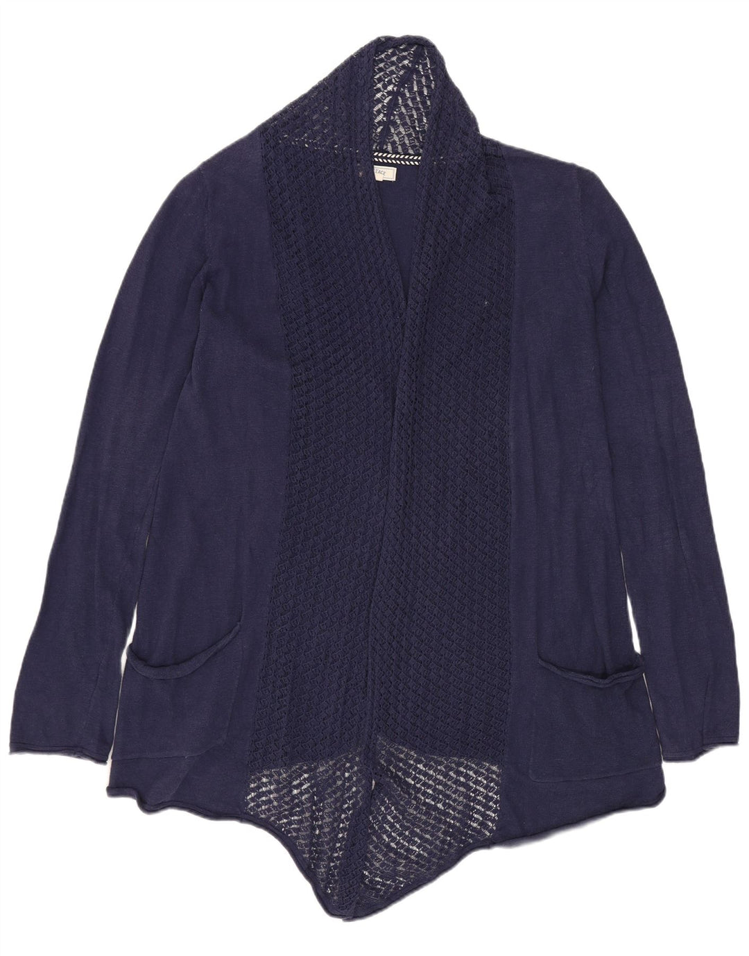 FAT FACE Offener Damen-Cardigan-Pullover, Gr. 10, Größe S, Marineblau, Baumwolle