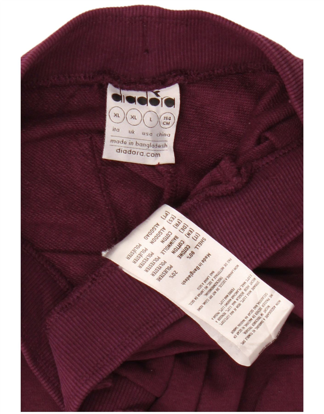 DIADORA Damen Trainingshose Jogger UK 18 XL Lila Tarnung