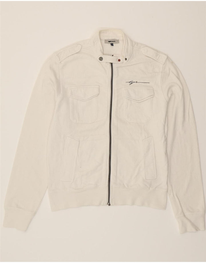 GAS Womens Military Jacket XL White Cotton Vintage Gas and Second-Hand Gas from Messina Hembry 