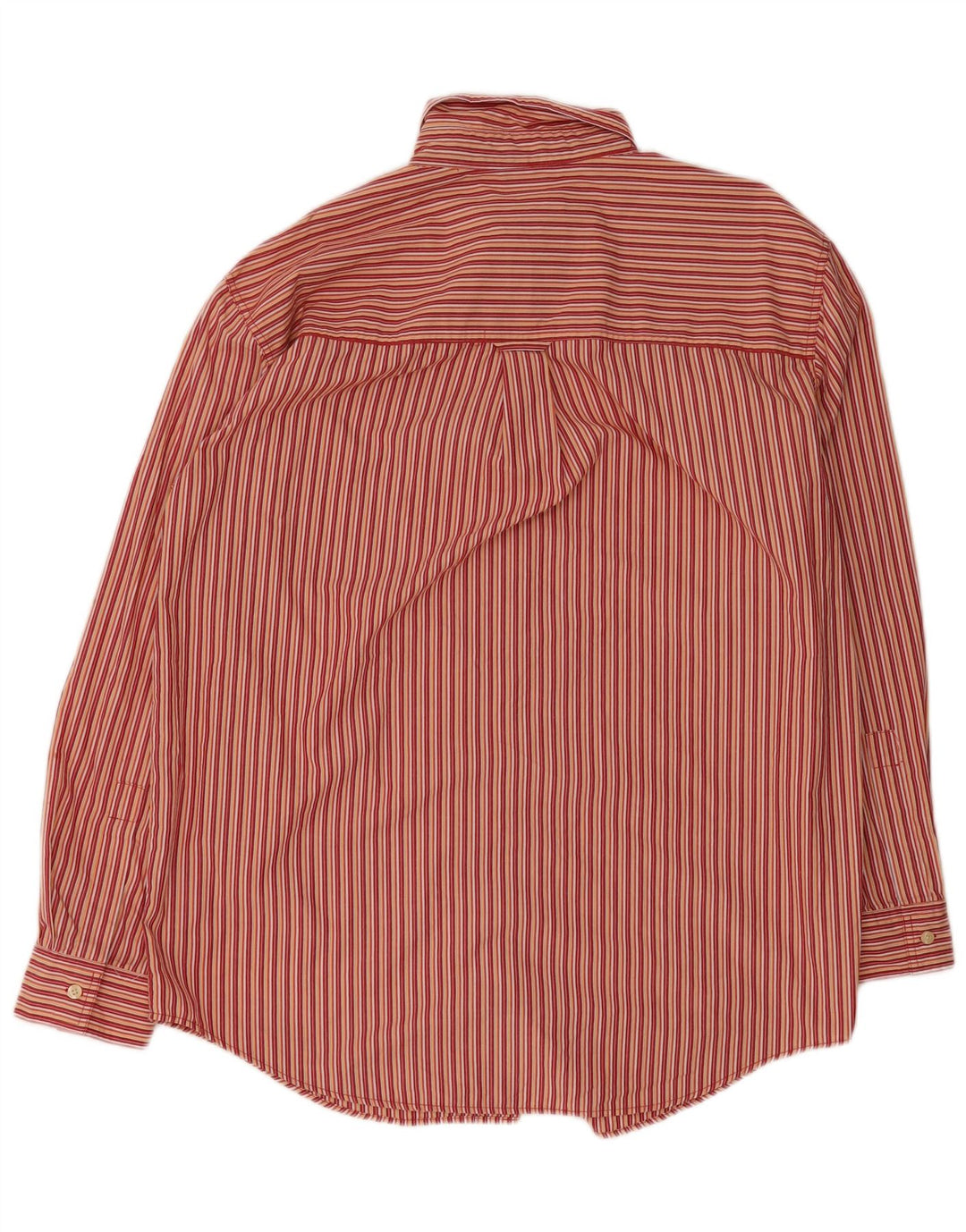 Chaps Herren-Hemd mit normaler Passform, groß, rot gestreift, aus Baumwolle
