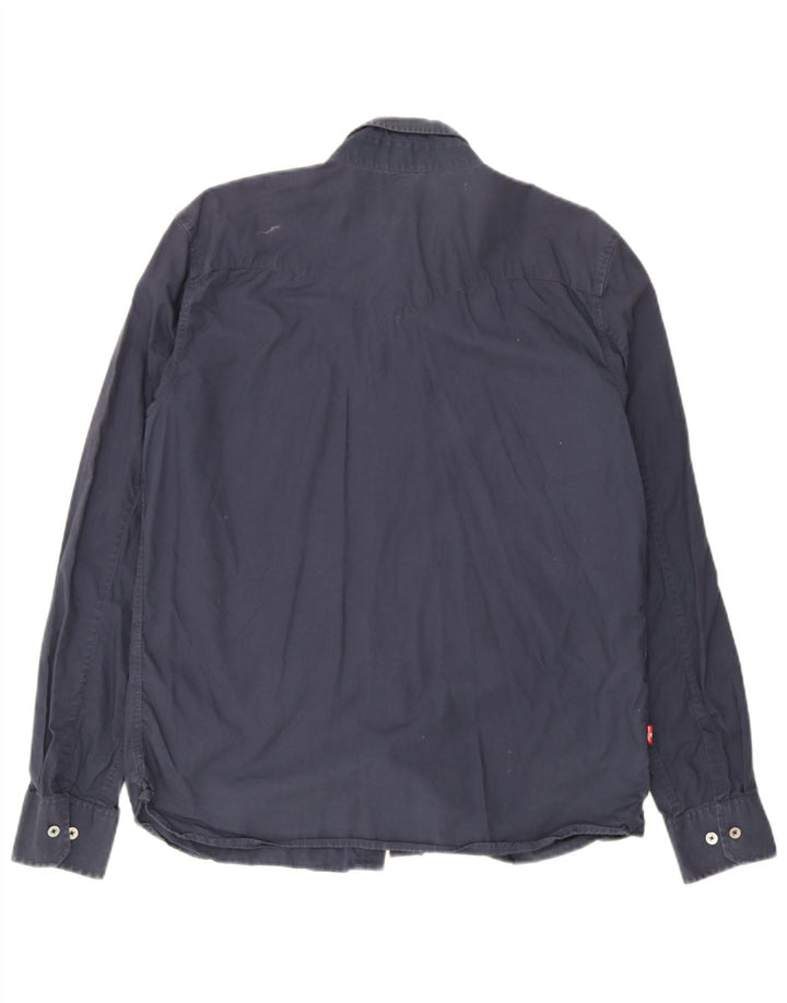 Levi's Herren-Hemd mit klassischer Passform, mittelmarineblaue Baumwolle