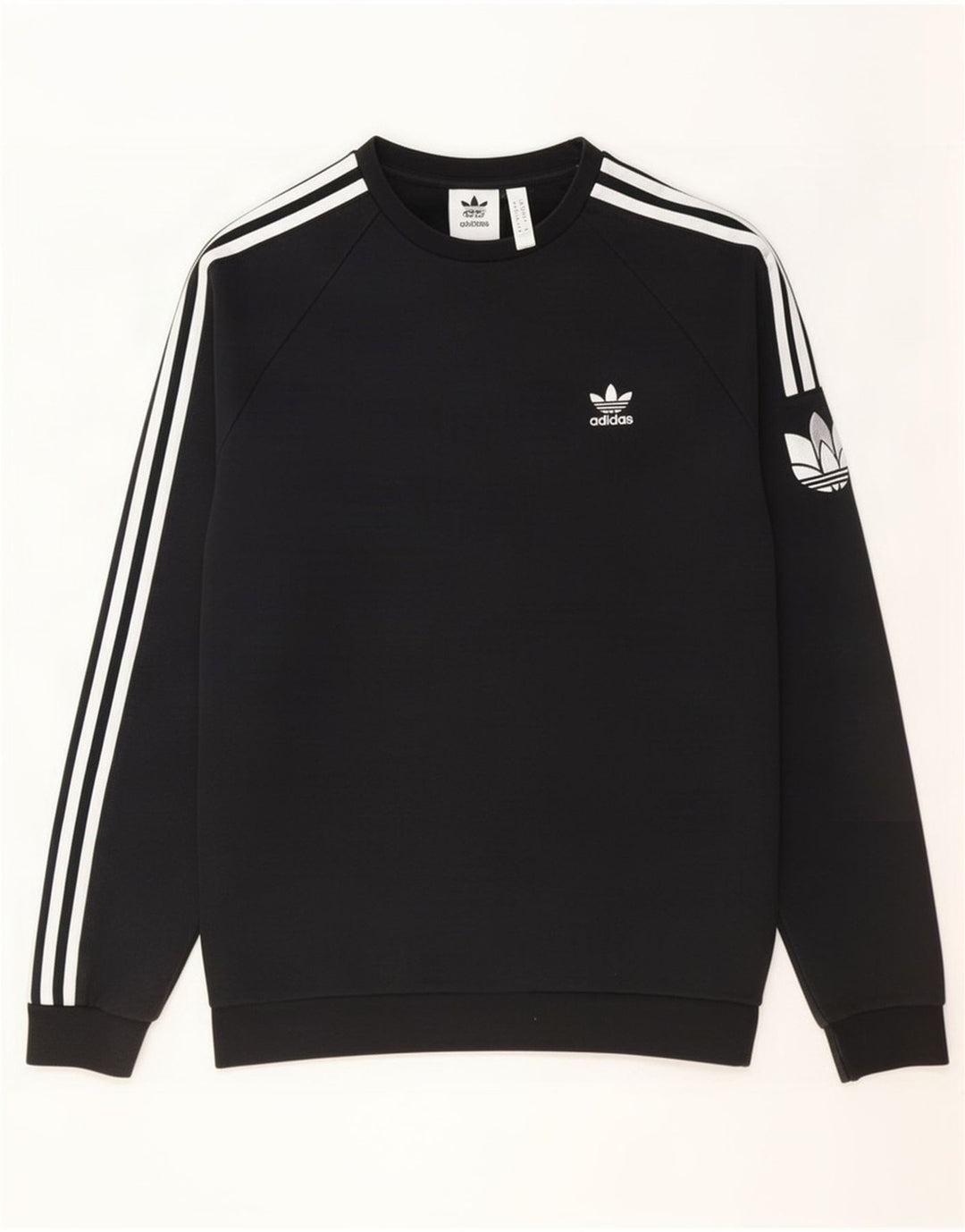 Adidas Herren Grafik-Sweatshirt-Pullover, mittelschwarz, Baumwolle