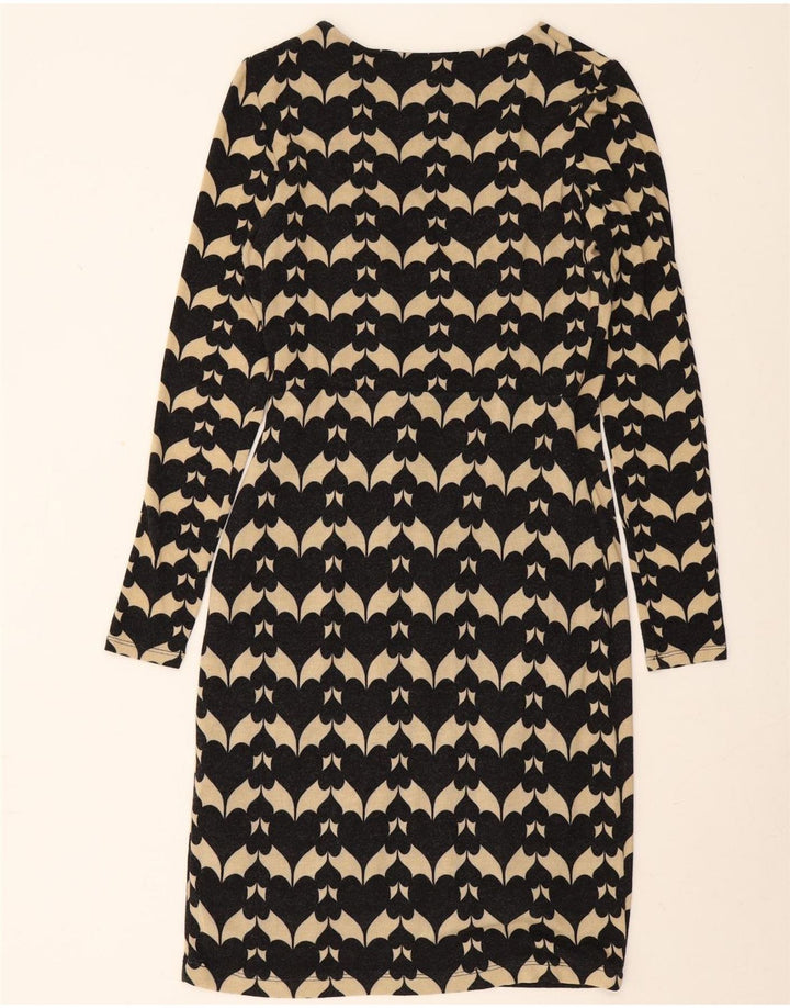 Phase Eight Damen-Etuikleid mit langen Ärmeln, UK 12, Mittelschwarz, geometrisch