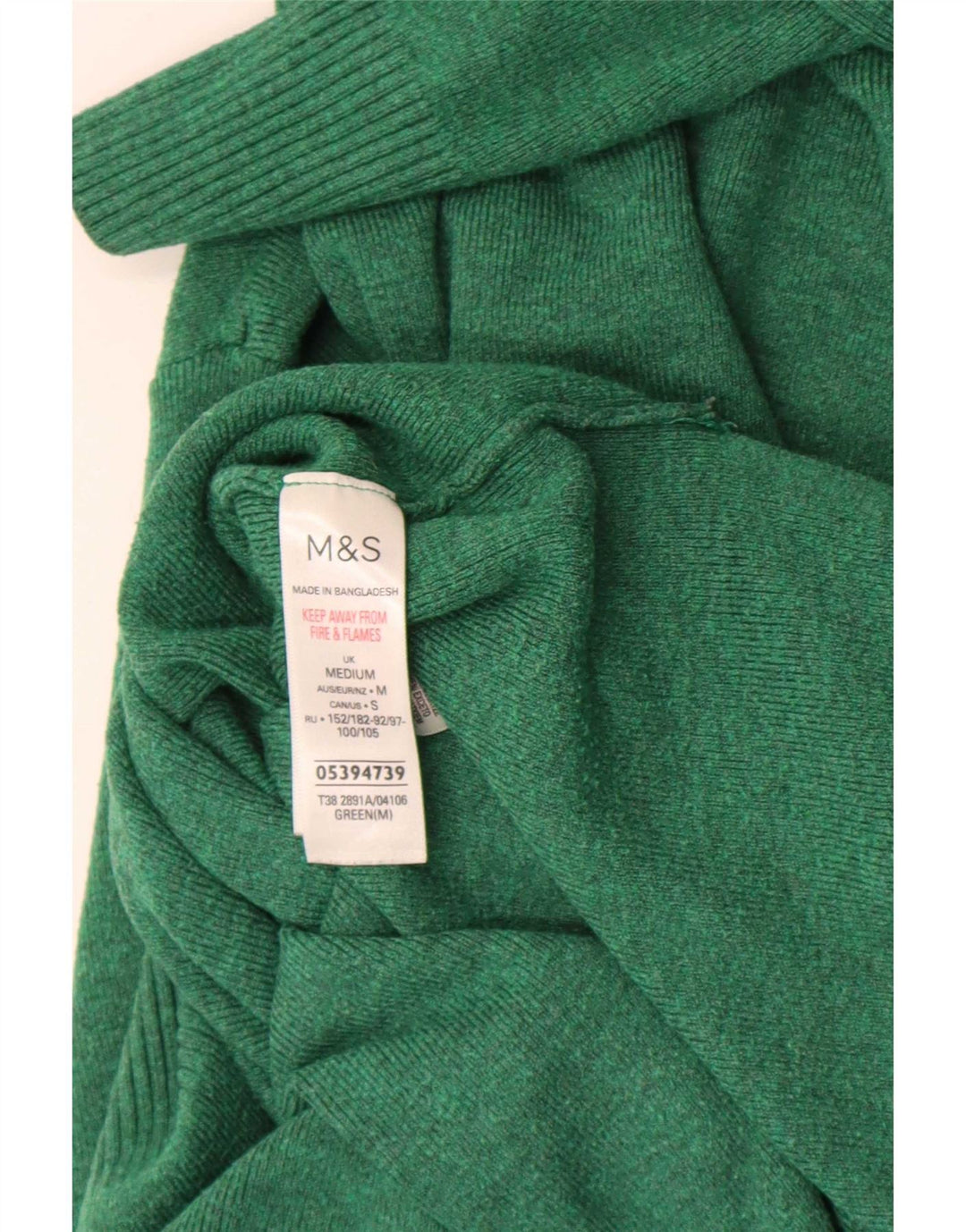 Marks & Spencer Rollkragenpullover für Damen, Gr. 14, Mittelgrün