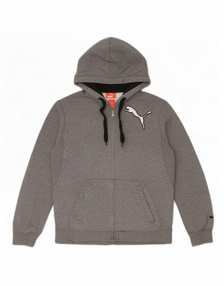 Puma Herren Zip Hoodie Pullover Mittelgrau