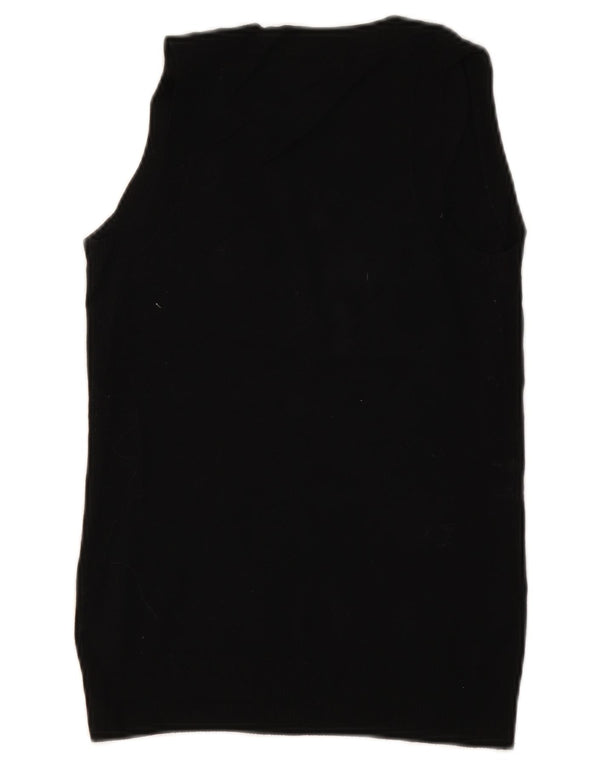Zara Damen Weste Tank Top UK 10 Small Schwarz
