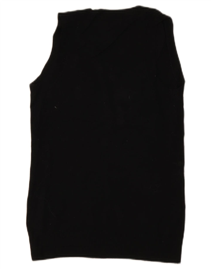 Zara Damen Weste Tank Top UK 10 Small Schwarz