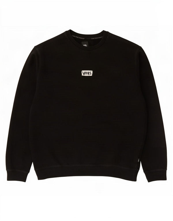 Vans Herren-Sweatshirt mit Grafik, 2XL, schwarze Baumwolle