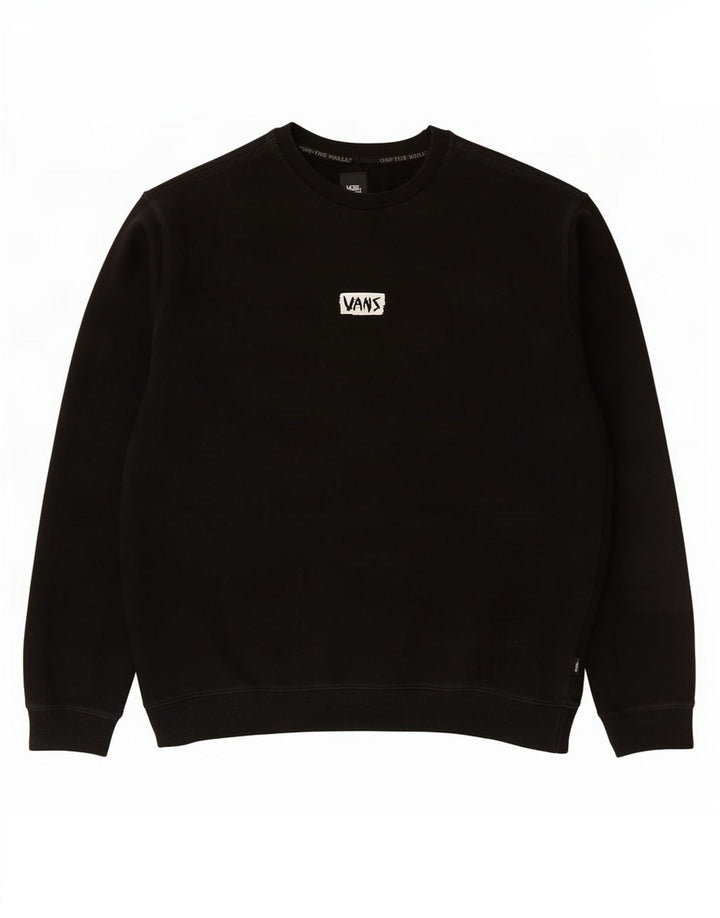 Vans Herren-Sweatshirt mit Grafik, 2XL, schwarze Baumwolle