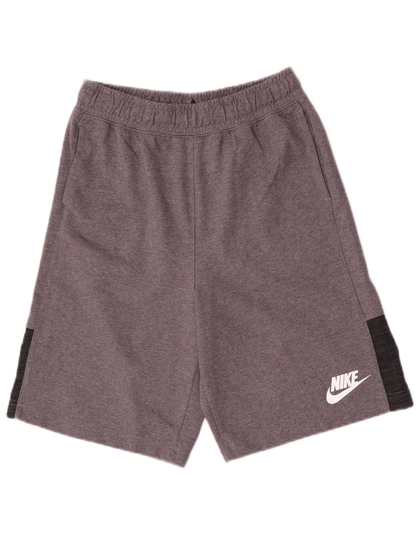 Nike Sportshorts für Jungen, 13–14 Jahre, XL, grau gefleckte Baumwolle