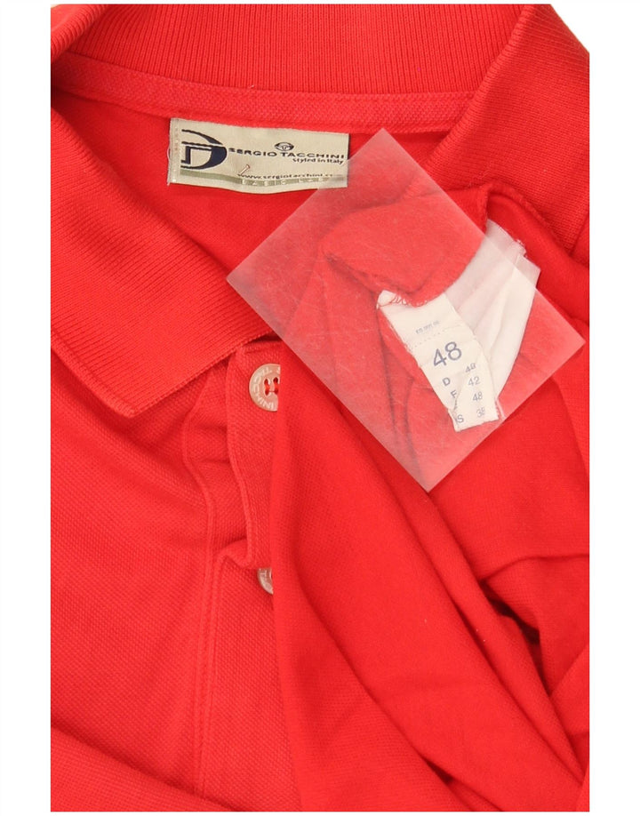 Sergio Tacchini Herren Poloshirt IT 48 Mittelrot